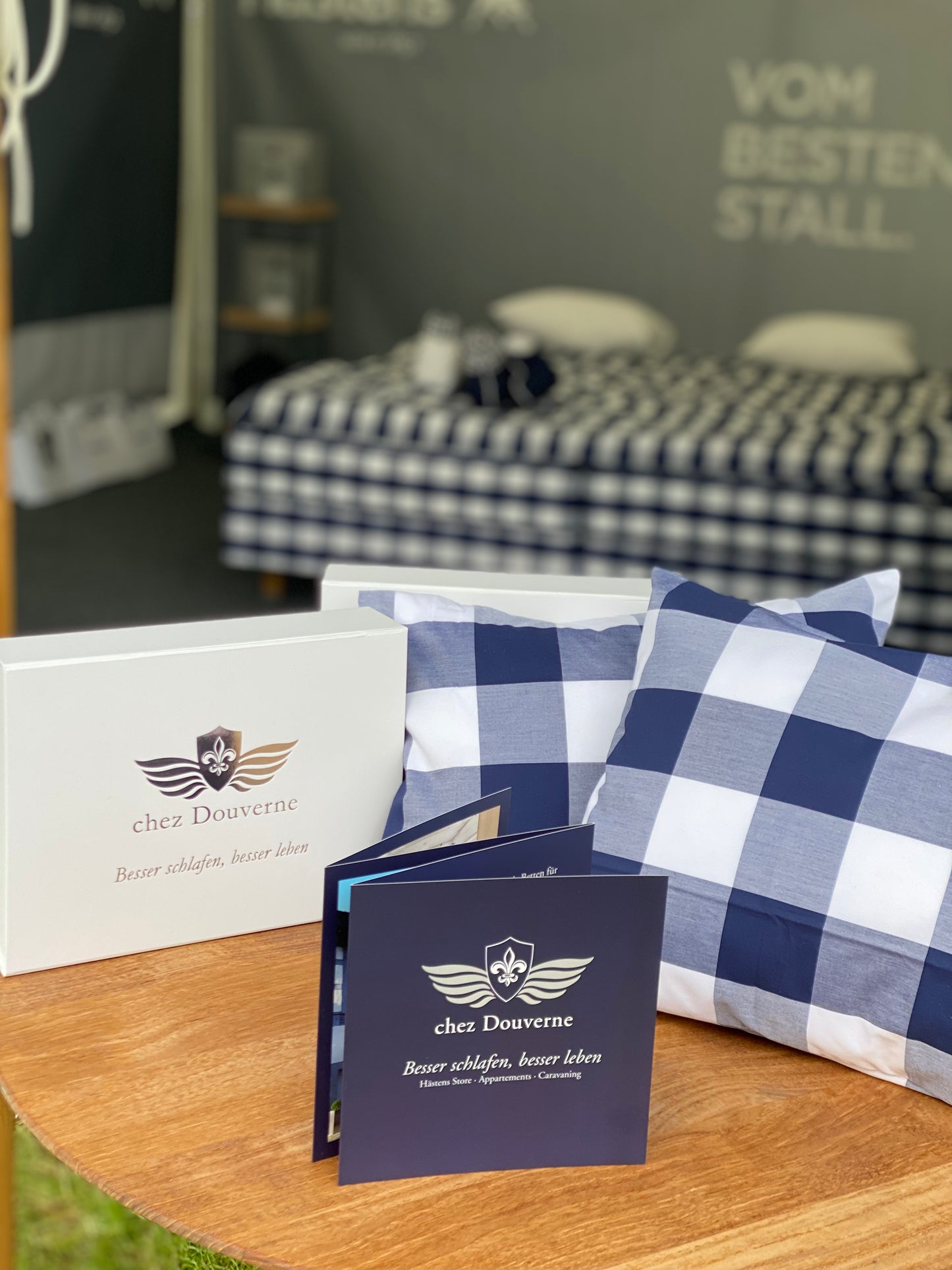 Chez Douverne Bio-Daunen-Reisekissen